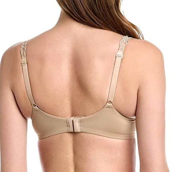 NWT Natori Pure Luxe Full Fit Bra 30 D Cafe Nude Underwired Unlined bra - Picture 5 of 15